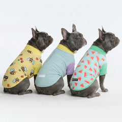 Sunblock Dog T-Shirt (3-pack) - Breeze, Bees, Watermelon