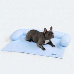 Frostcore™ Cooling Couch Cover Dog Bed - Waffle Blue