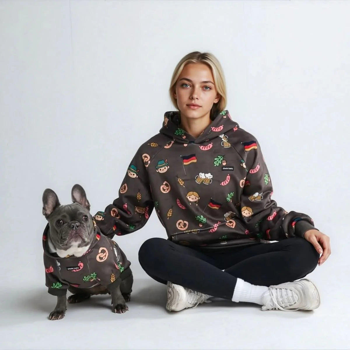 The Germany Human Hoodie - Dark Brown