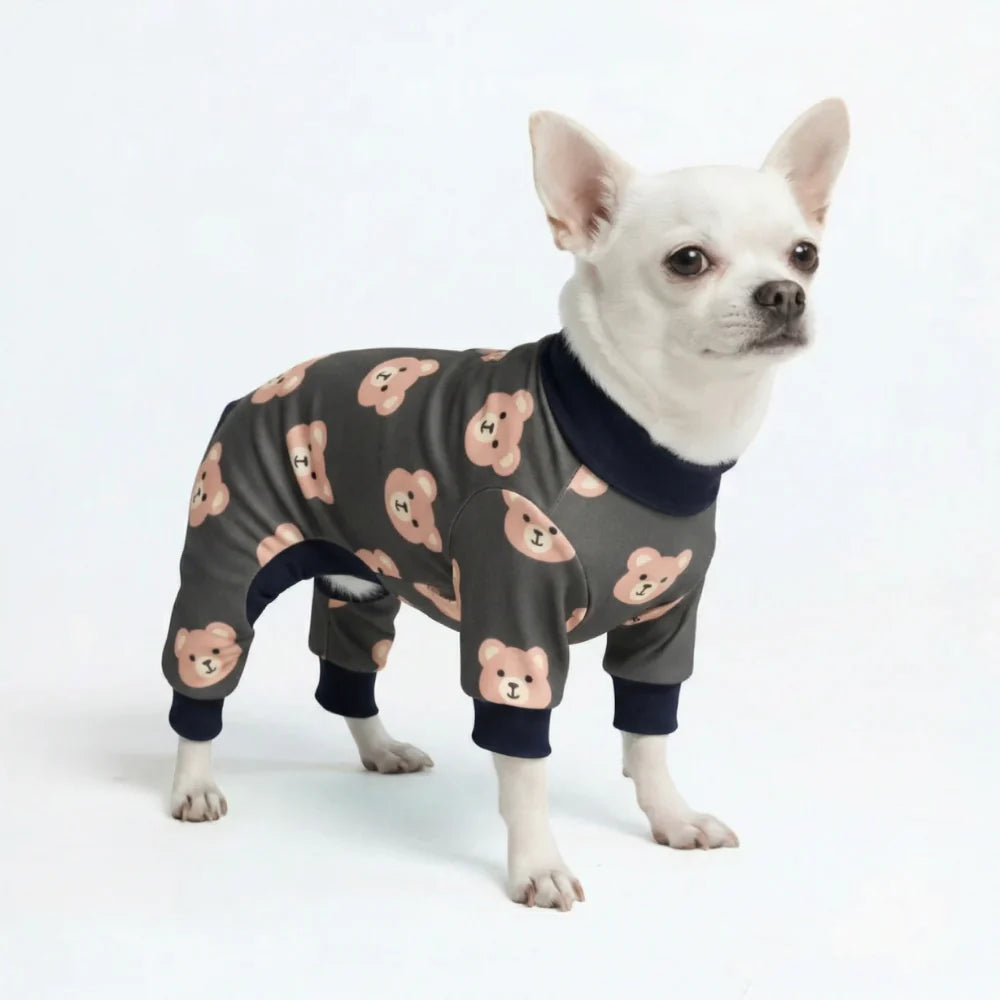 Dog Pajama - Bear Black