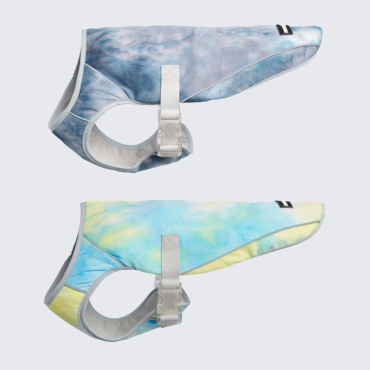 Dog Cooling Vest (2-pack) - Ice Blue & Tropical Storm