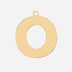 Initial Letter Jewelry Tag - O