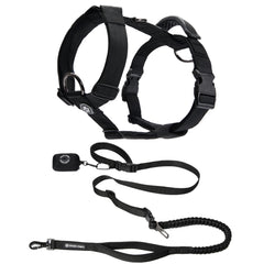 Comfort Control No-Pull Dog Harness and Multipurpose Leash Set - Black