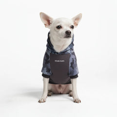 Grey Camo Dog Hoodie